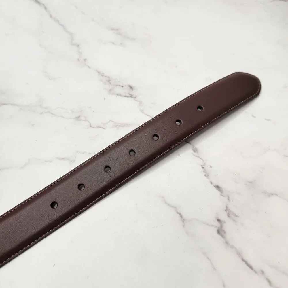 NWT Columbia Brown Leather Belt Traditional 1.5